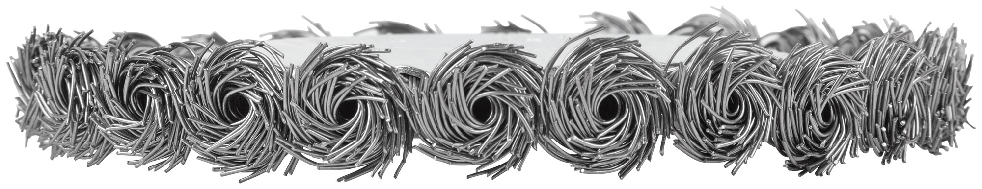 Щетка для УШМ, посадка 22,2 мм, тип "Плоская", крученая проволока 0,5 мм, 125 мм, CUTOP Profi