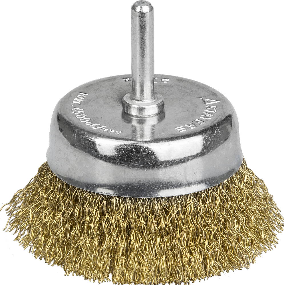 STAYER 75 мм, витая латунированная стальная проволока, 0.3 мм, Щетка чашечная, PROFESSIONAL (35117-075)