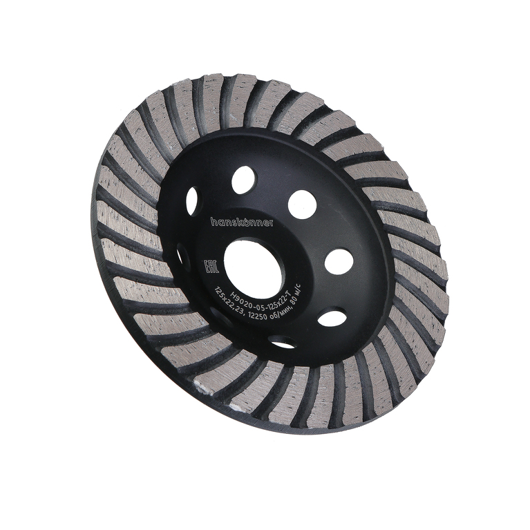 Чашка алмазная, шлифовальная Extreme, 125x22мм, TURBO, Hanskonner