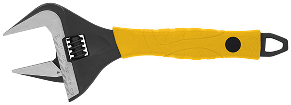 Ключ разводной "Эталон", CrV, узкие губки, шкала, экстра увелич.захват, прорезин.ручка  150 мм ( 34 мм )