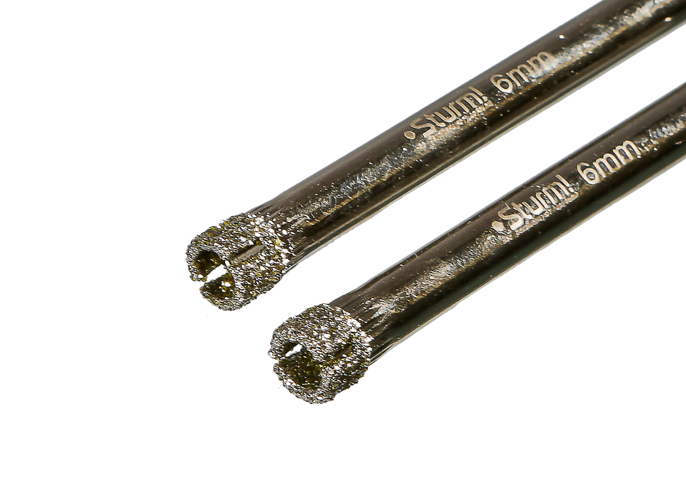 Коронка алмазн. По керам. Плитке и стеклу 6 х 55 мм, 2 шт., блистер, Sturm!