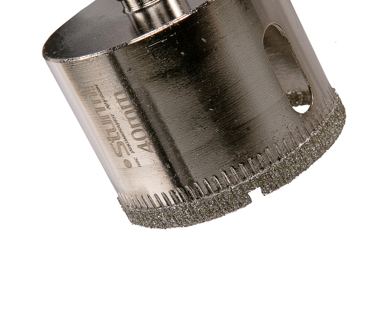 Коронка алмазн. По керам. Плитке и стеклу 40 х 55 мм,  с центрир. Сверл. Sturm!