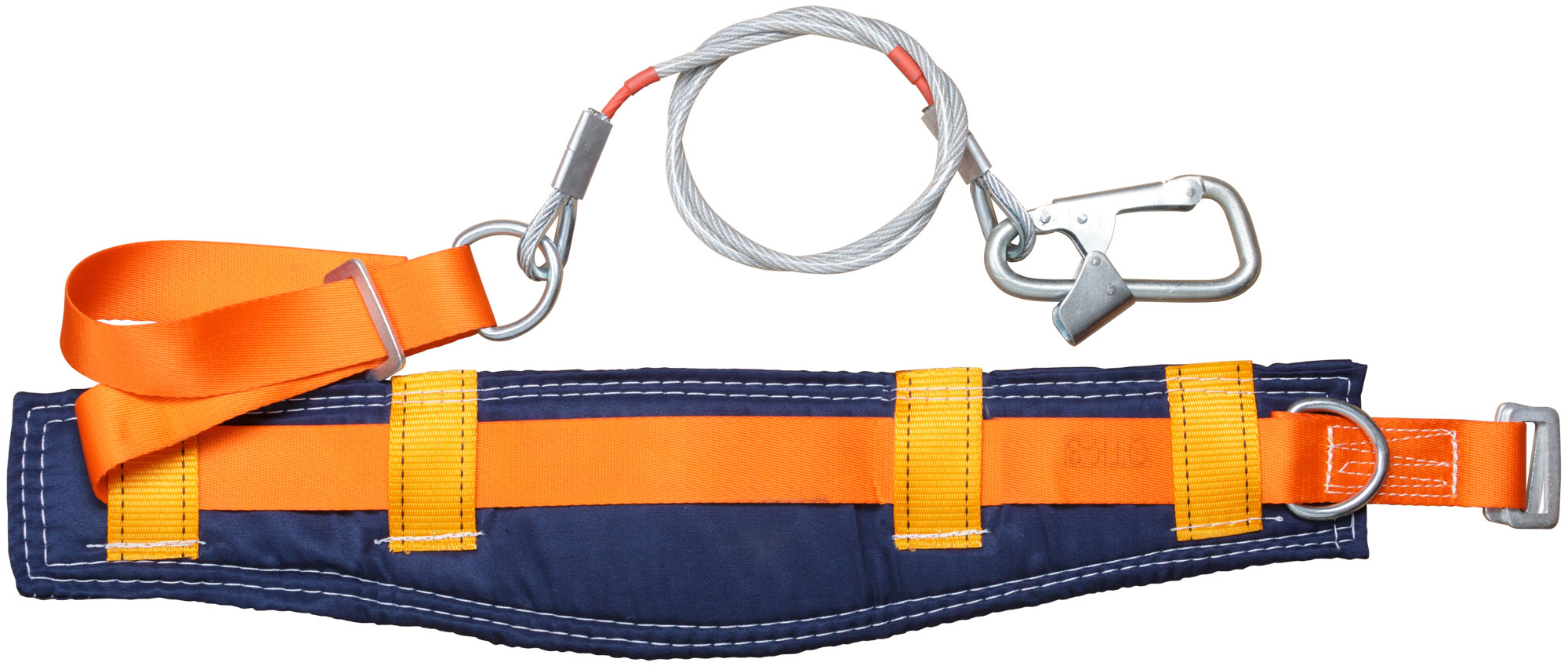 Удерживающая система ( пояс со стропом ) УС-1Б-ук ( уширенный кушак ; металлический трос в ПВХ )