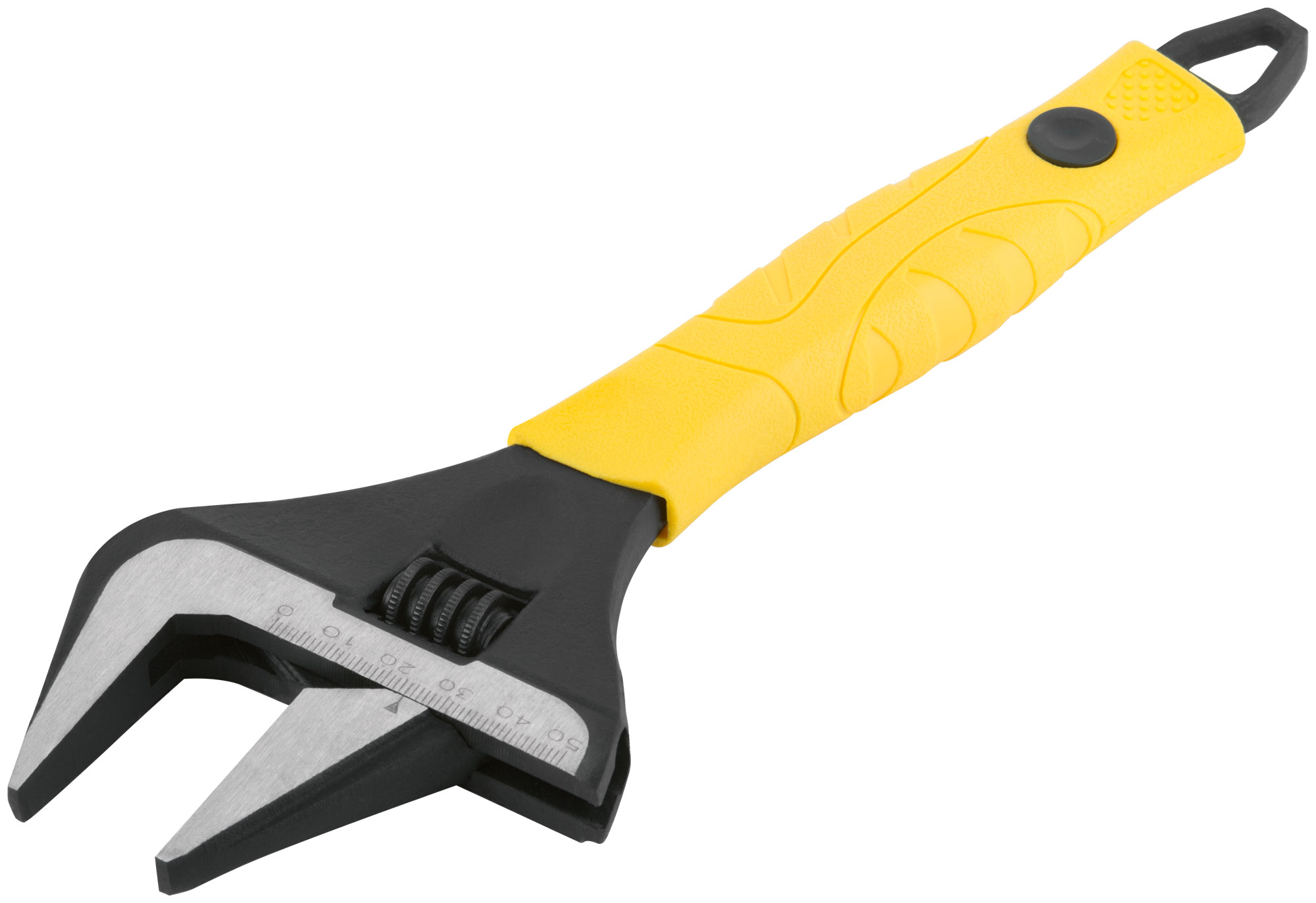 Ключ разводной "Эталон", CrV, узкие губки, шкала, экстра увелич.захват, прорезин.ручка  250 мм ( 50 мм )