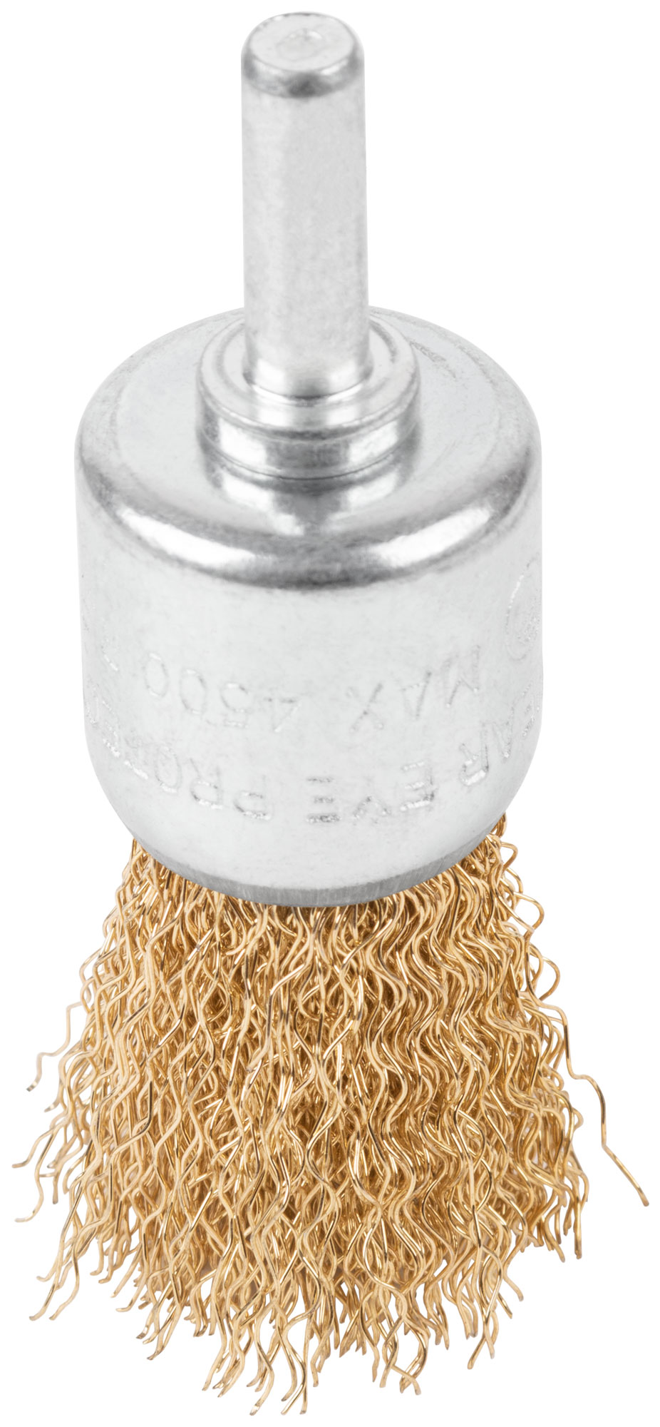 Щетка для дрели, тип "Чашка", латунированная витая проволока 0,3 мм, 25 мм, CUTOP Profi