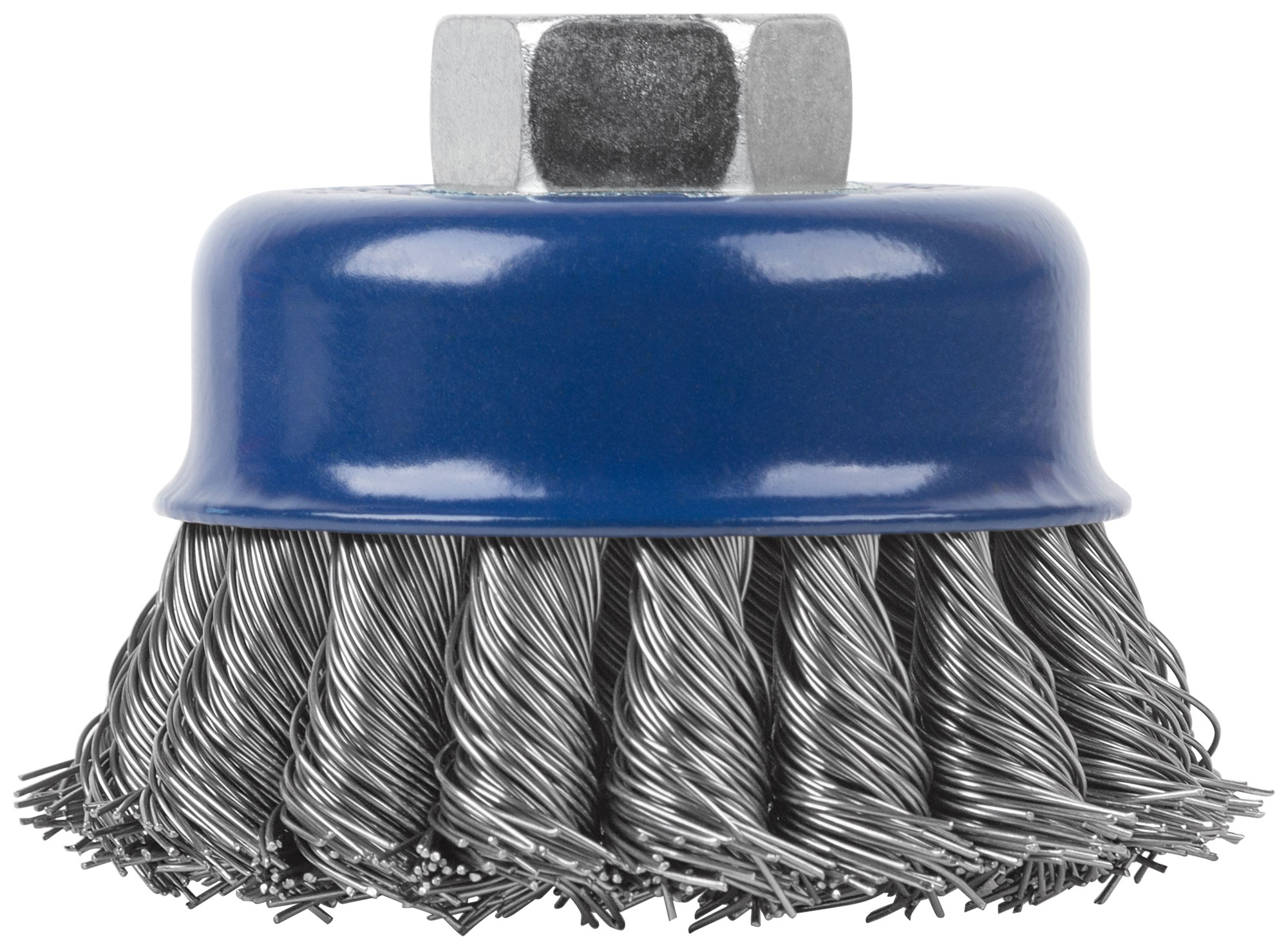 Щетка для УШМ, М14, тип "Чашка", крученая витая проволока 0,5 мм,  75 мм, CUTOP Profi