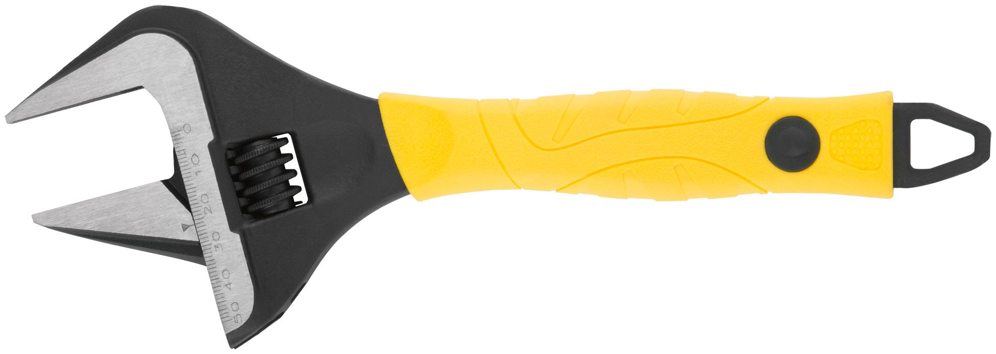 Ключ разводной "Эталон", CrV, узкие губки, шкала, экстра увелич.захват, прорезин.ручка  250 мм ( 50 мм )