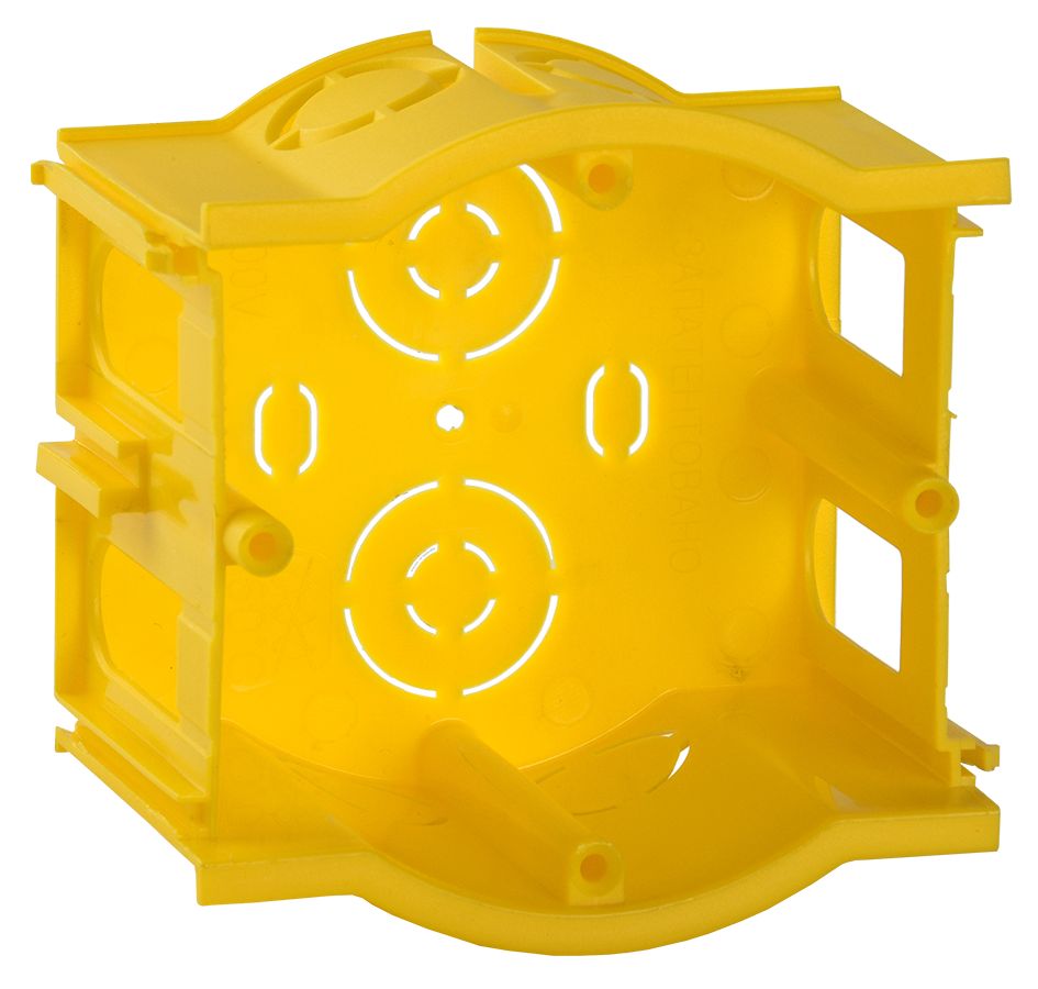 Коробка установочная СЗ сборная для твердых стен D=68х45мм (проходная) GENERICA