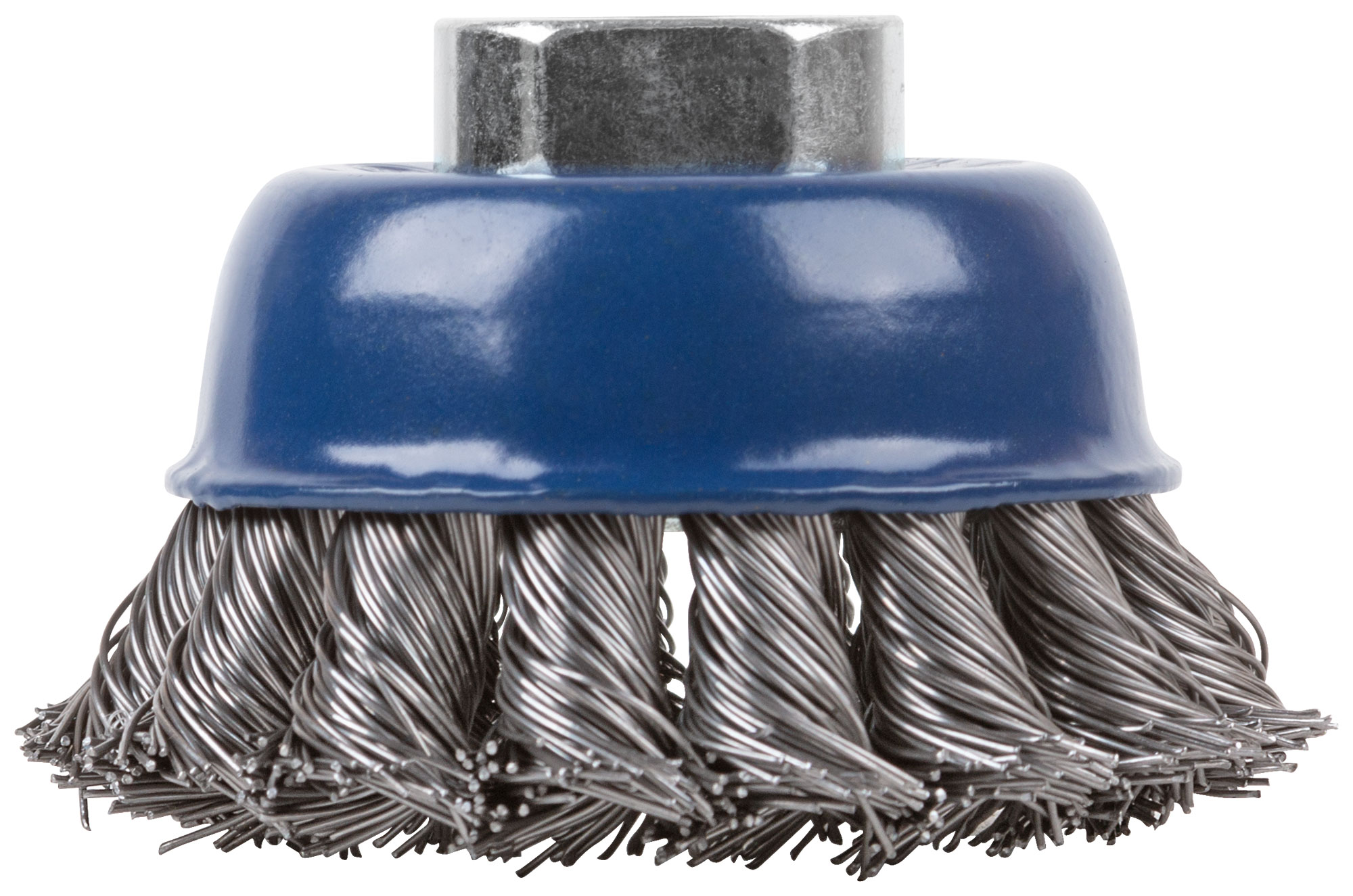 Щетка для УШМ, М14, тип "Чашка", крученая витая проволока 0,5 мм,  65 мм, CUTOP Profi