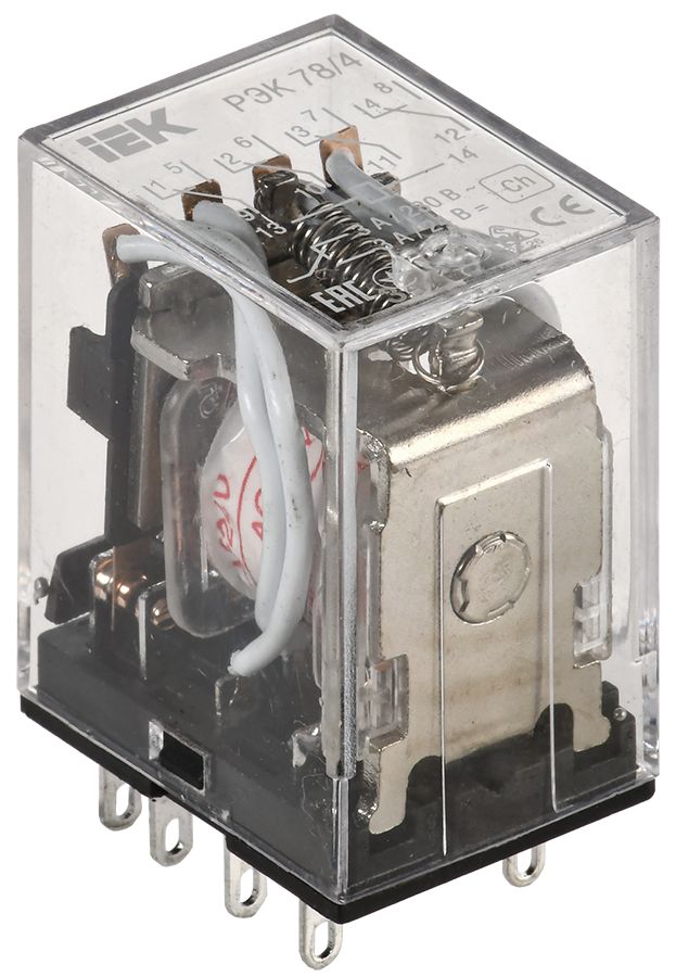 Реле РЭК78/4(MY4) 3А 24В AC IEK