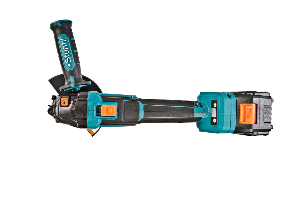 CAG18125BLE  УШМ аккумуляторная б/щ Sturm!, 18В, 1BatterySystem, 125мм, плавн пуск, 1х4Ач,кейс