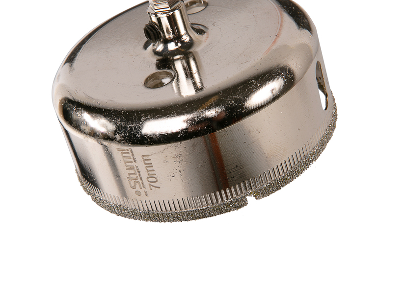 Коронка алмазн. По керам. Плитке и стеклу 70 х 55 мм,  с центрир. Сверл. Sturm!