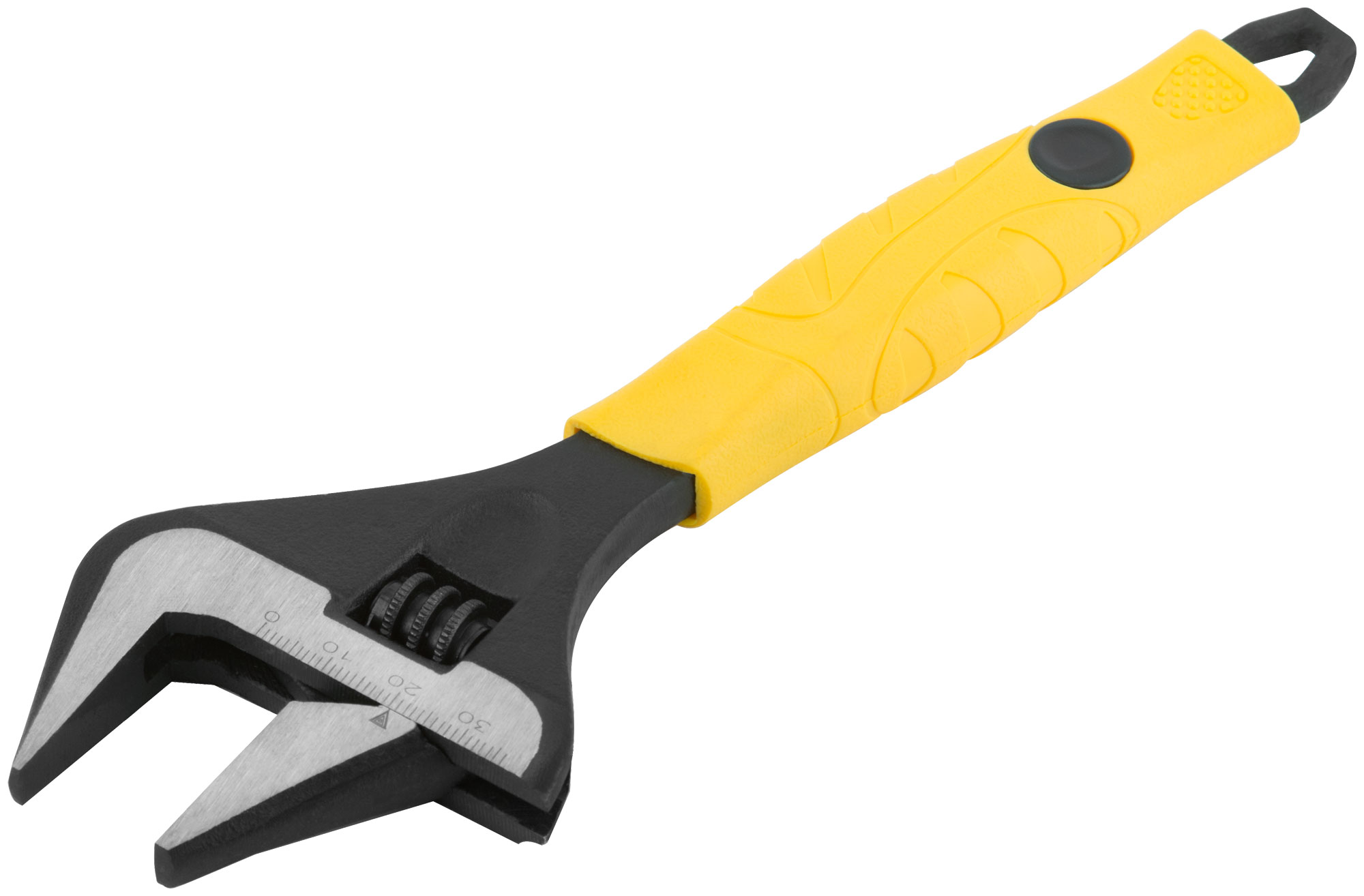 Ключ разводной "Эталон", CrV, узкие губки, шкала, экстра увелич.захват, прорезин.ручка  200 мм ( 39 мм )