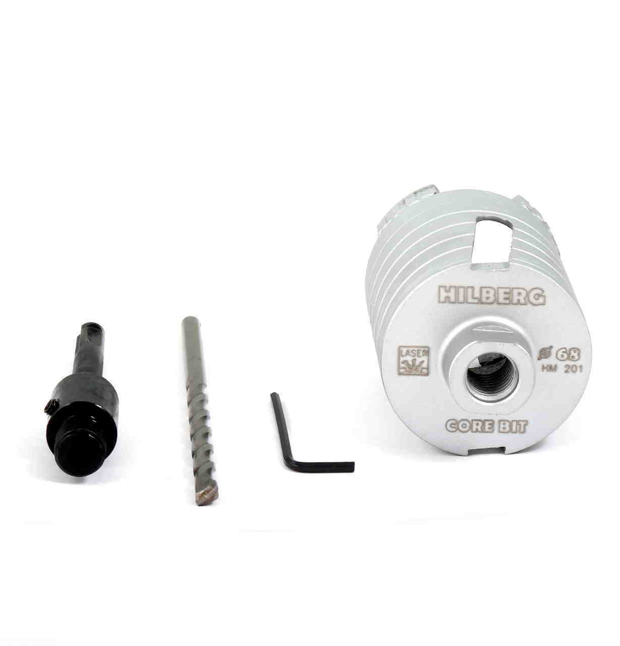 Коронка алмазная по бетону 68 мм  Hilberg Laser HM201