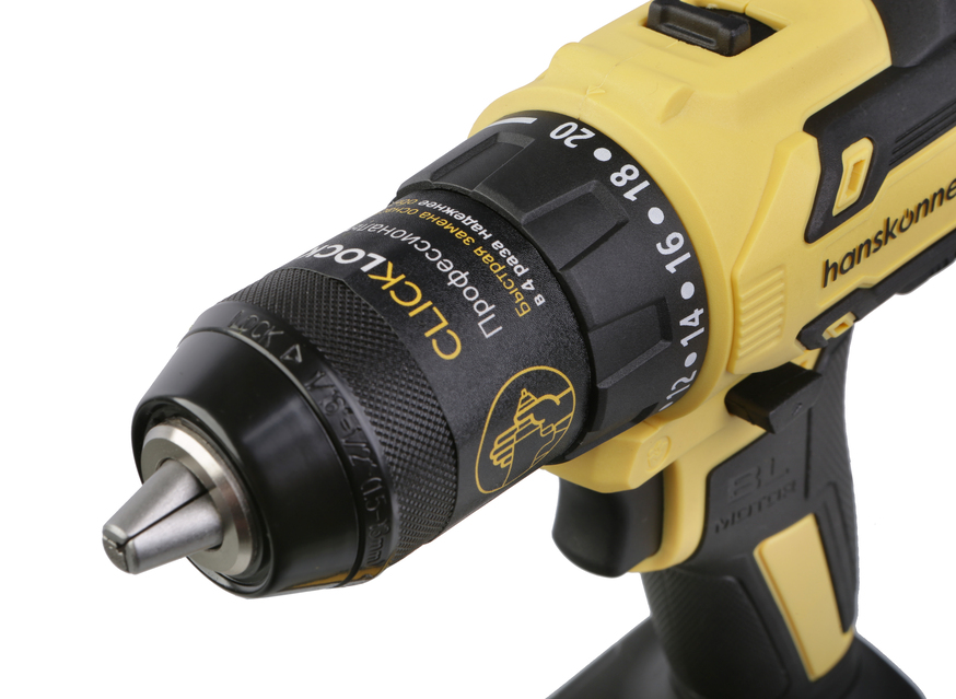 HCD1865SC  Дрель аккумуляторная  б/щ Hanskonner 1BatterySystem