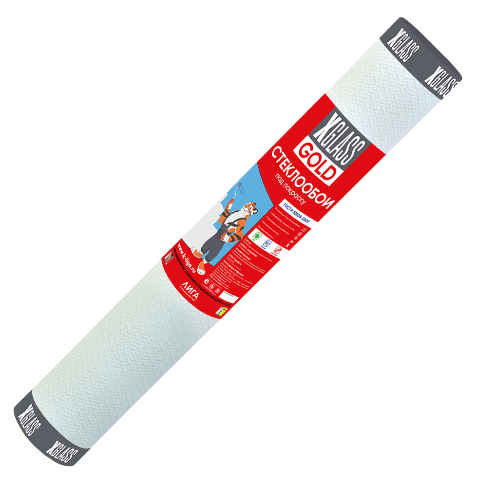 Стеклообои X-Glass GOLD Ромб 25м