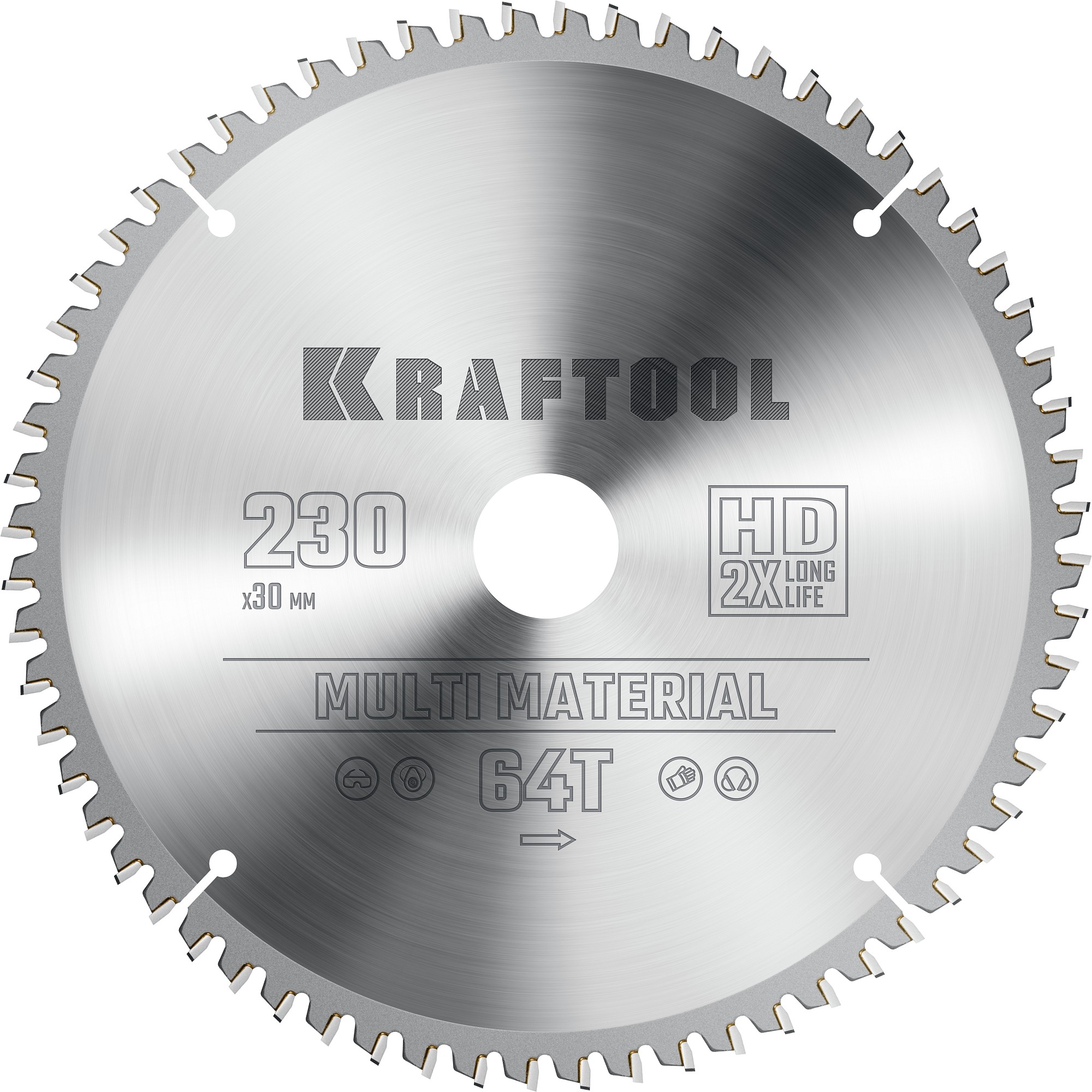 KRAFTOOL Multi Material 230х30мм 64Т, диск пильный