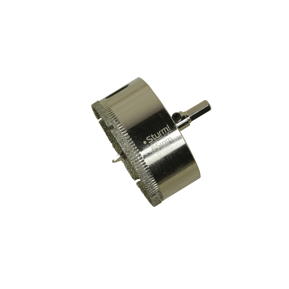 Коронка алмазн. По керам. Плитке и стеклу 65 х 55 мм,  с центрир. Сверл. Sturm!