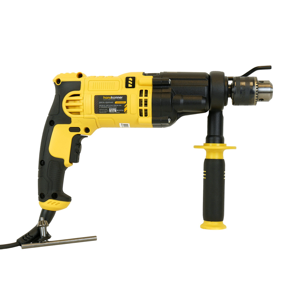 Дрель ударная  двухскоростная Hanskonner HID21100DS