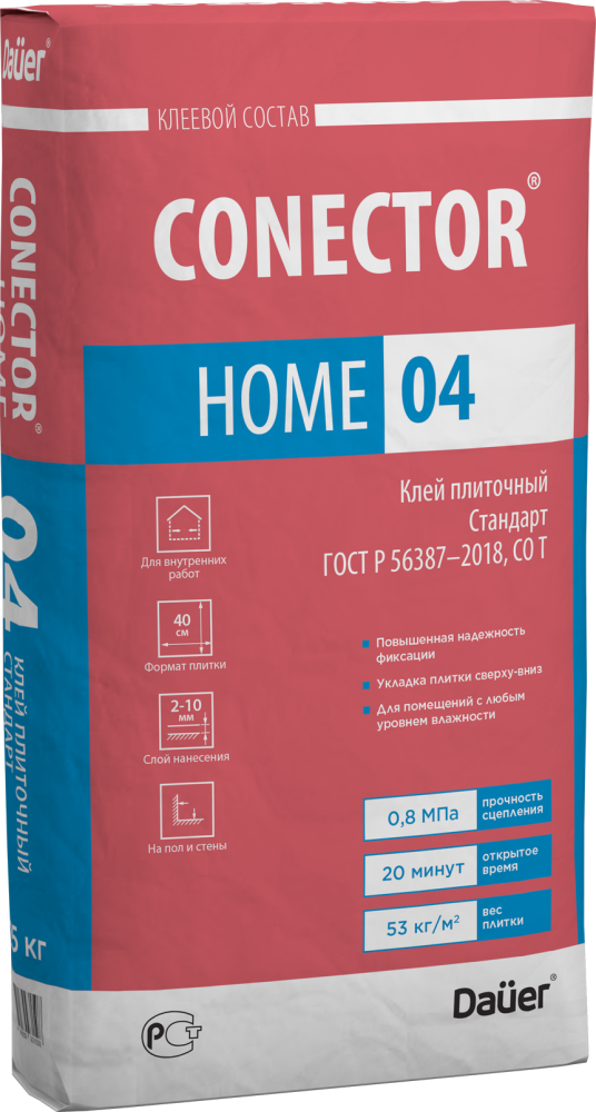 CONECTOR HOME 04 Клей плиточный Стандарт 40 кг