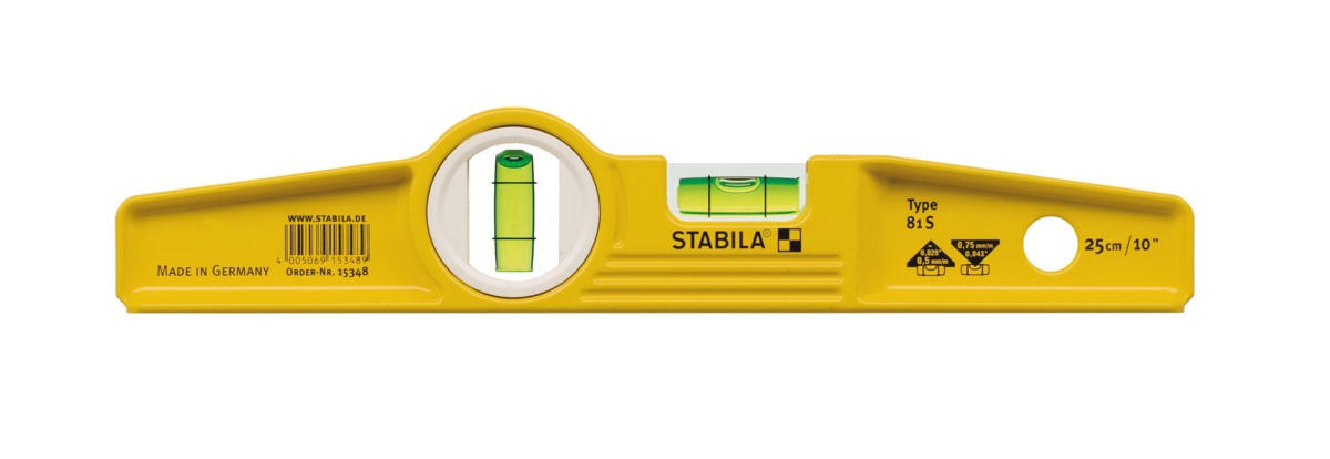Уровень Stabila тип 81S, 100см литой профиль (1верт.,1гориз.,точн. 0,5мм/м)