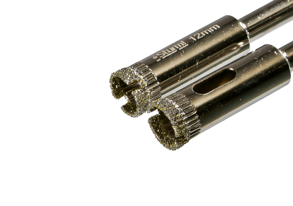 Коронка алмазн. По керам. Плитке и стеклу 12 х 55 мм, 2 шт., блистер, Sturm!