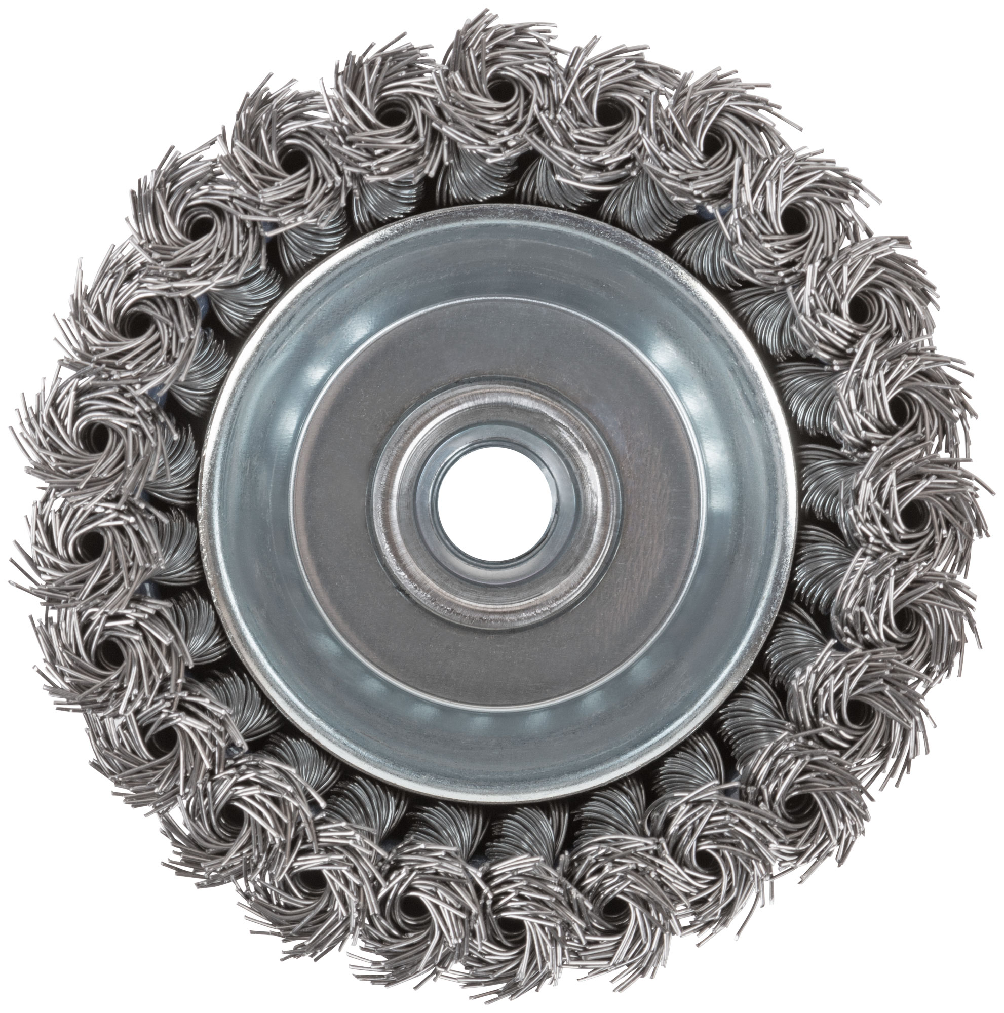 Щетка для УШМ, М14, тип "Чашка", крученая витая проволока 0,5 мм, 100 мм, CUTOP Profi