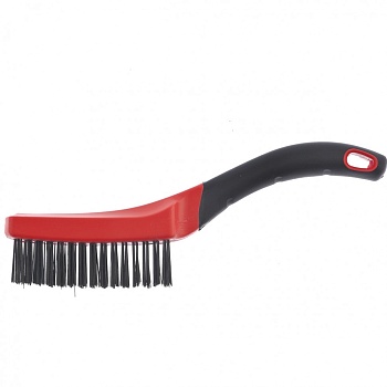 Щетка трехрядная металлическая с деревянной ручкой Sparta